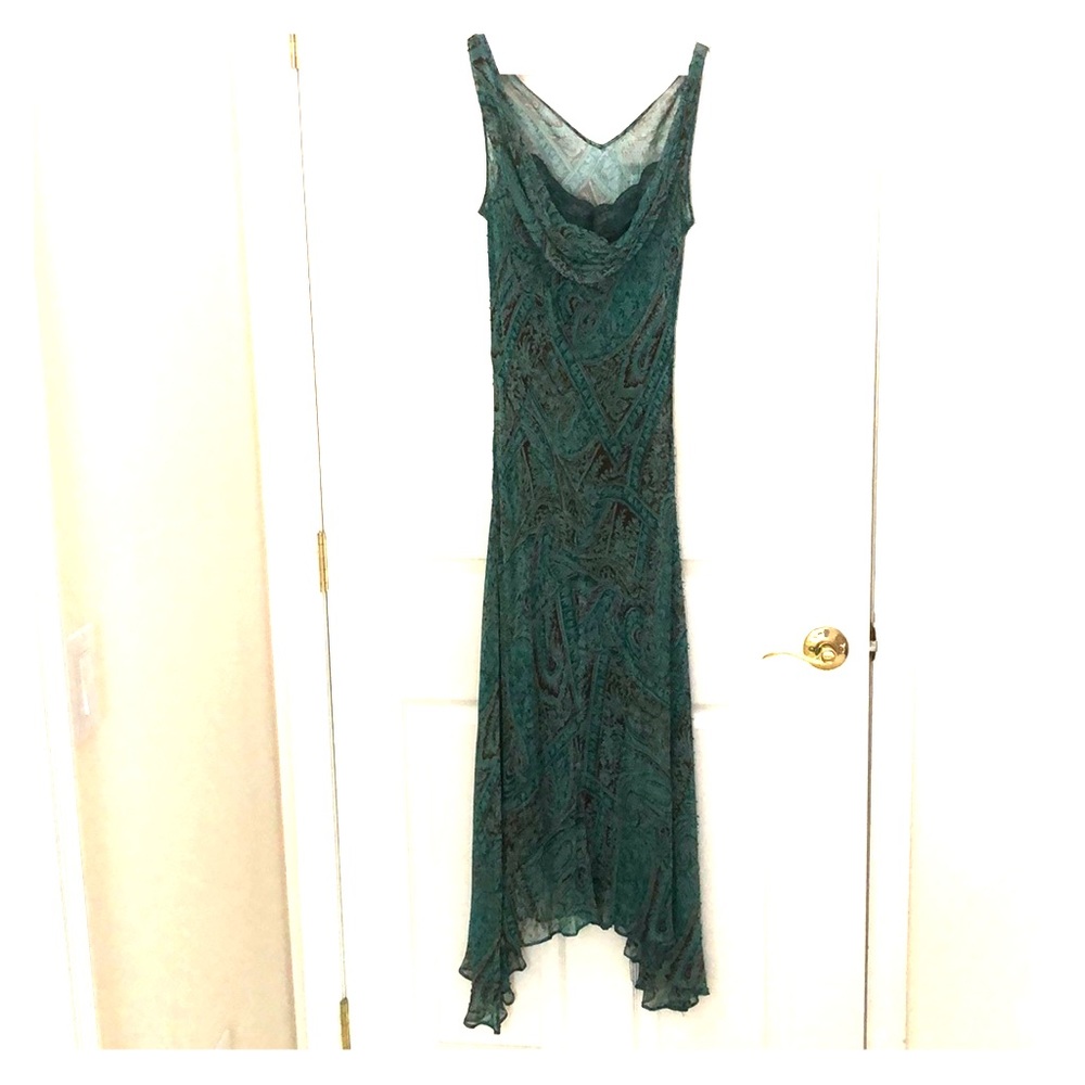 Teal blue dress